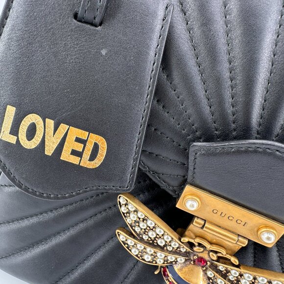 Gucci Calfskin Trapuntata Queen Margaret Bamboo Top-Handle / Backpack - Picture 3 of 14